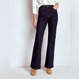 Boden Dark Wash Flare Denim Jean Size 4P